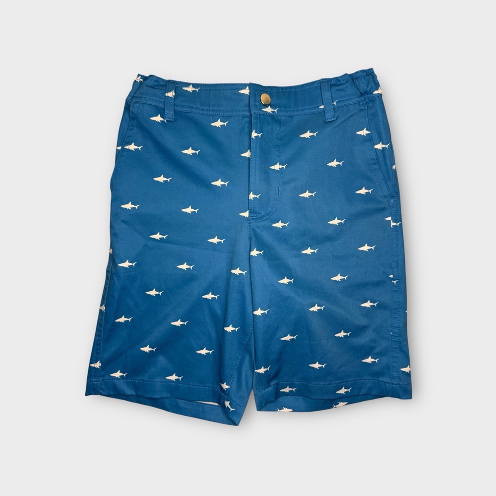 Hatley Shark Pattern Blue Swim Trunks